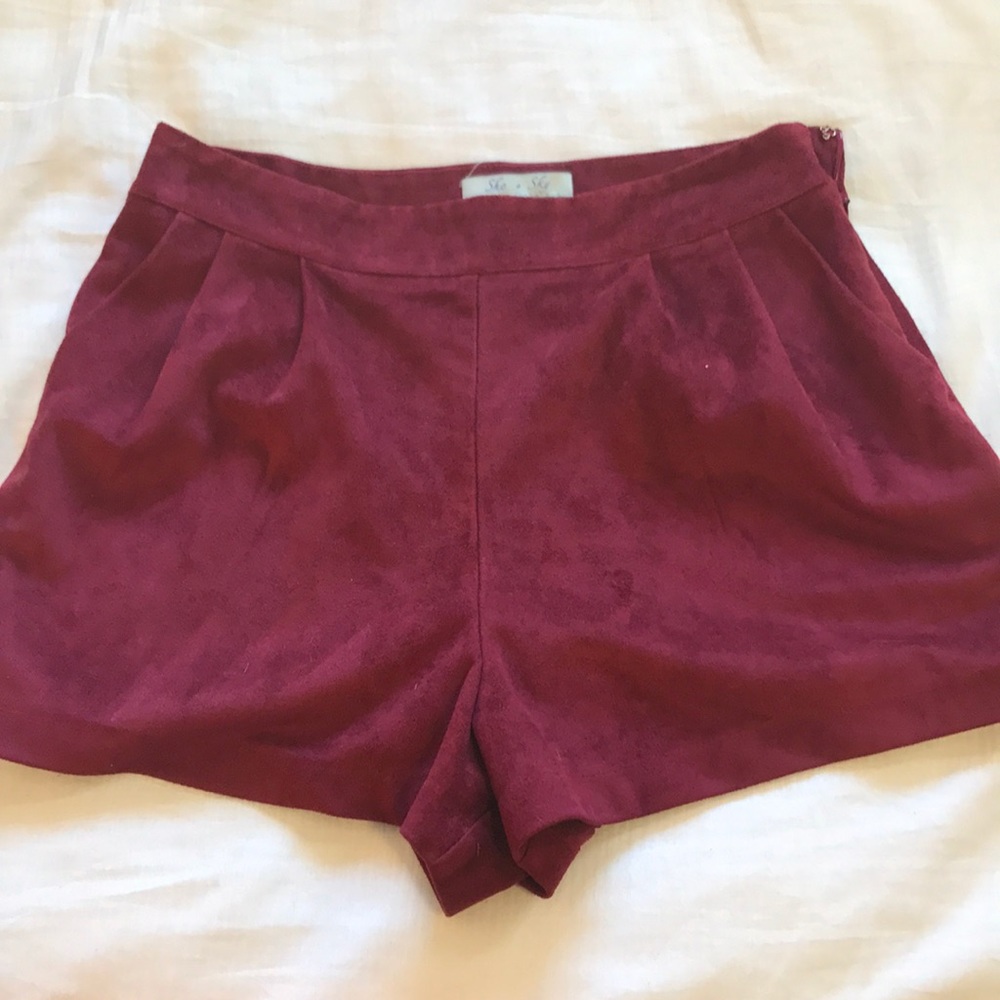 Velvet shorts